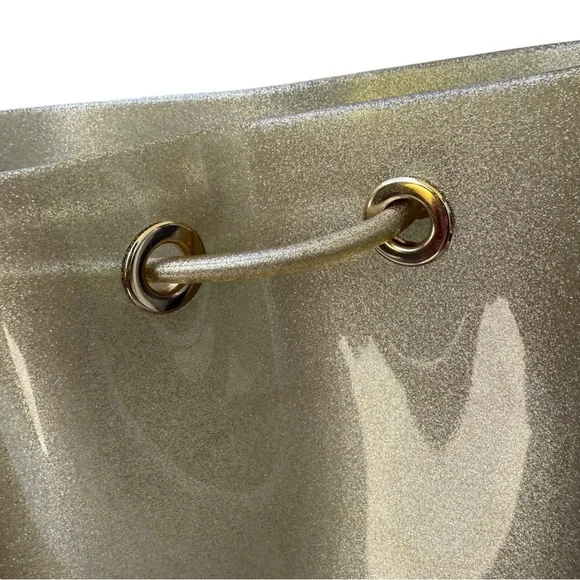 KARTELL Grace K Purse Made in Italy Plastic Gold Straps Bucket